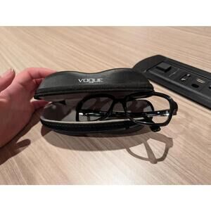 Vogue Eyeglass Frames 2942-SB W44/11 Black Crystal 55-17-135 Designer Glasses